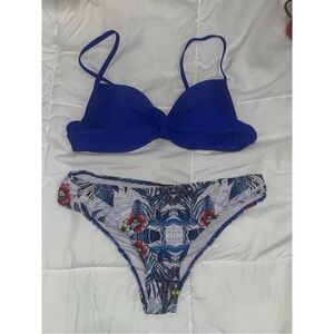 Royal blue bikini bathing suit sz large